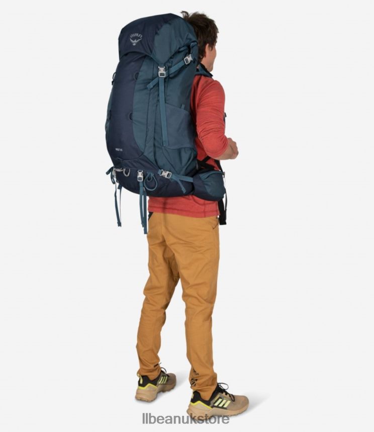 Outdoor Equipment L.L.Bean Osprey Volt 65 Multiday Backpack Muted Space Blue Unisex 0VRR661662