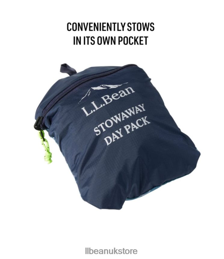 Outdoor Equipment L.L.Bean Stowaway Pack Ocean Teal Unisex 0VRR661218