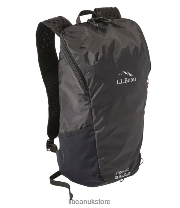 Outdoor Equipment L.L.Bean Stowaway Ultralight Day Pack Black Unisex 0VRR665226