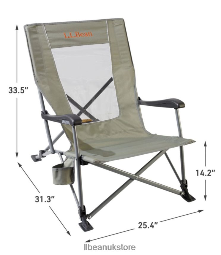 Camping Furniture L.L.Bean Easy Comfort Camp Chair Dark Graphite Unisex 0VRR663978