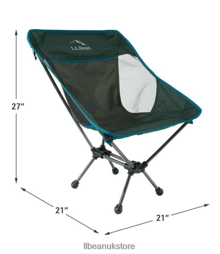 Camping Furniture L.L.Bean PackLite Chair Black Spruce/Deepest Pine Unisex 0VRR664011