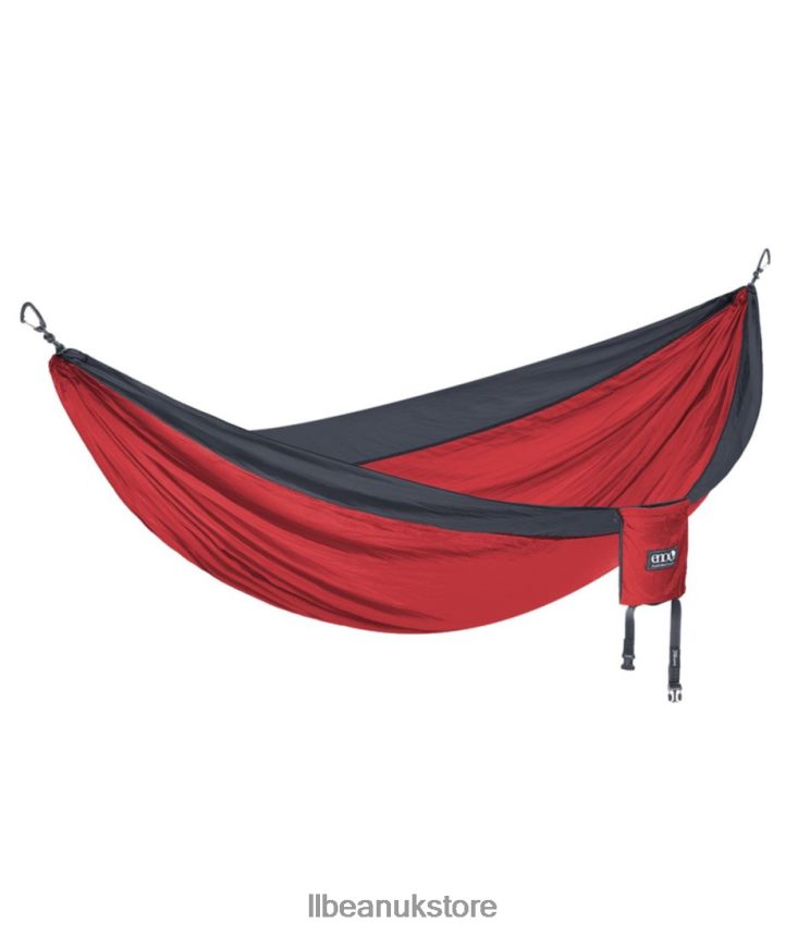 Camping Furniture L.L.Bean ENO DoubleNest Hammock Red/Charcoal Unisex 0VRR665289