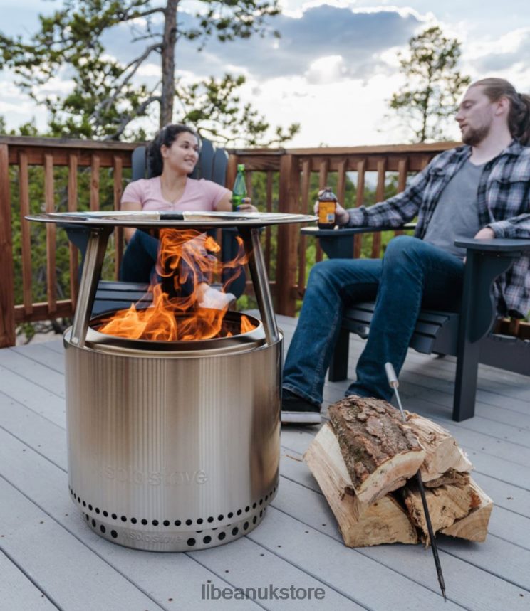 Camping Kitchen L.L.Bean Solo Stove Bonfire Heat Deflector Stainless Steel Basic Unisex 0VRR661358