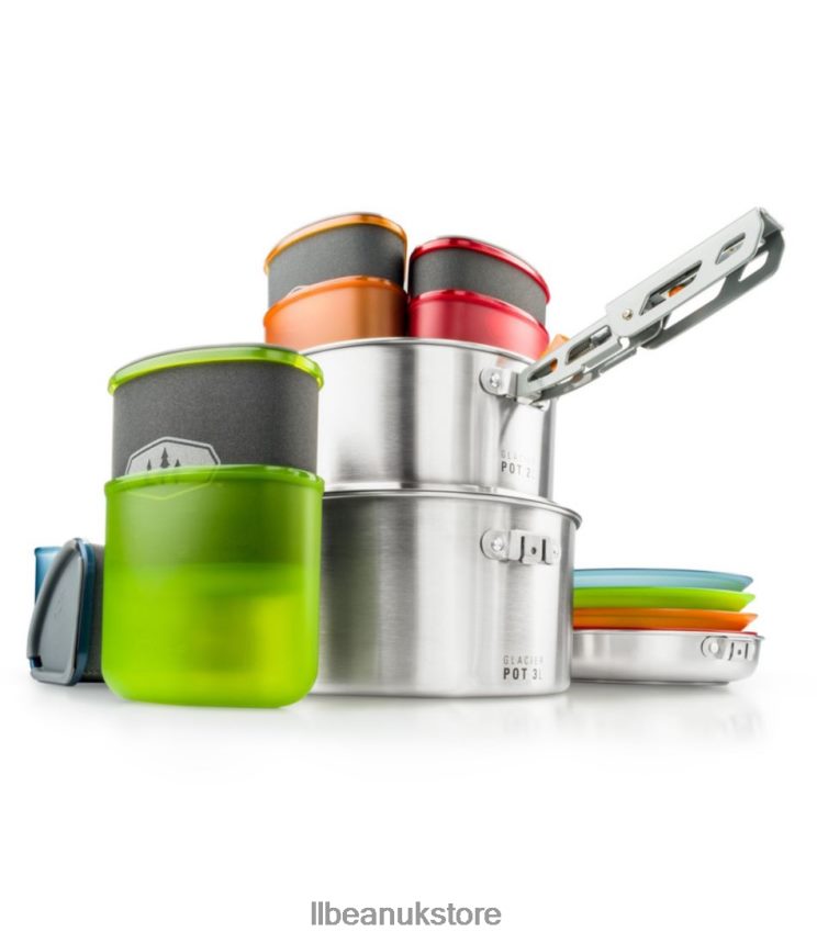 Camping Kitchen L.L.Bean GSI Glacier Camper Cookset Stainless Unisex 0VRR662157