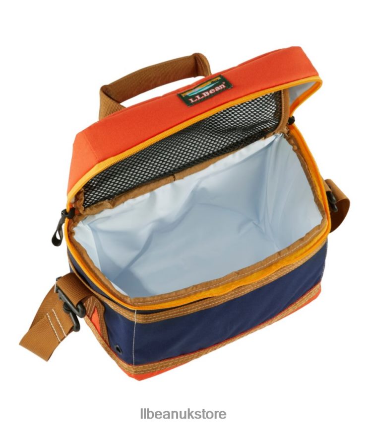 Camping Kitchen L.L.Bean Soft Pack Cooler Lunch Bright Navy/Rustic Orange Unisex 0VRR665231