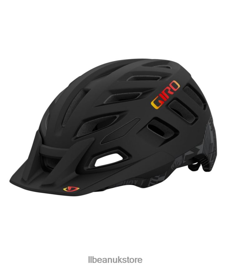 Outdoor Equipment L.L.Bean Giro Radix Mountain Bike Helmet with MIPS Matte Black Hypnotic Unisex 0VRR661736