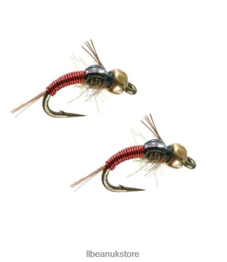 Fishing L.L.Bean Barr's Gold Bead Copper John Red Unisex 0VRR664138