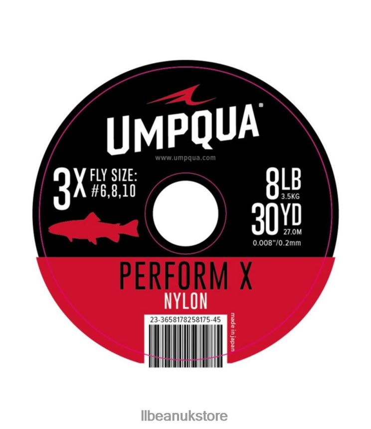Fishing L.L.Bean Umpqua Perform X Trout Nylon Tippet 30 Yards Clear Unisex 0VRR662158
