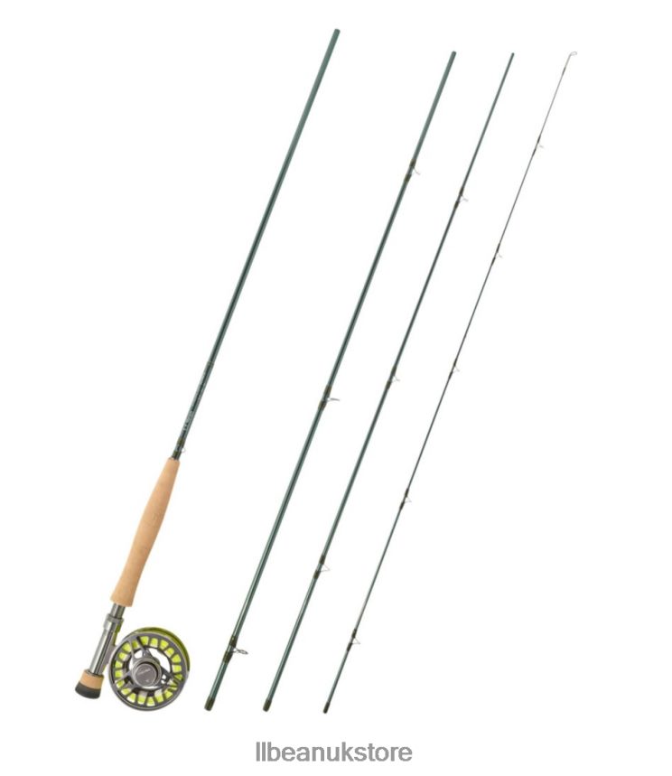 Fishing L.L.Bean Streamlight Euro Ultra II Fly Rod Outfit Green Unisex 0VRR662195