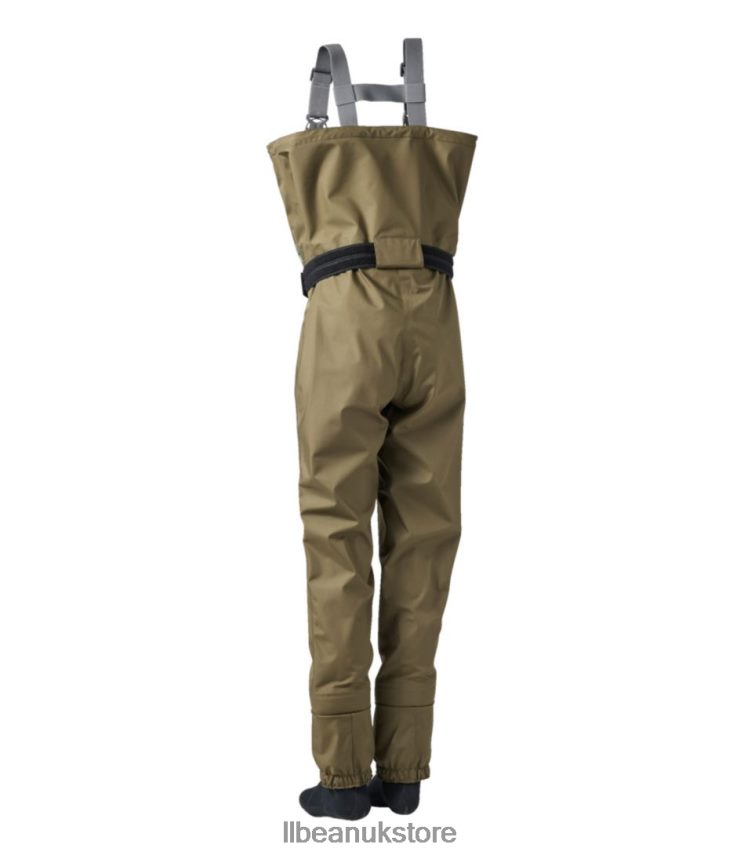 Fishing L.L.Bean Angler Stockingfoot Waders with Super Seam Kelp Green Unisex 0VRR661838