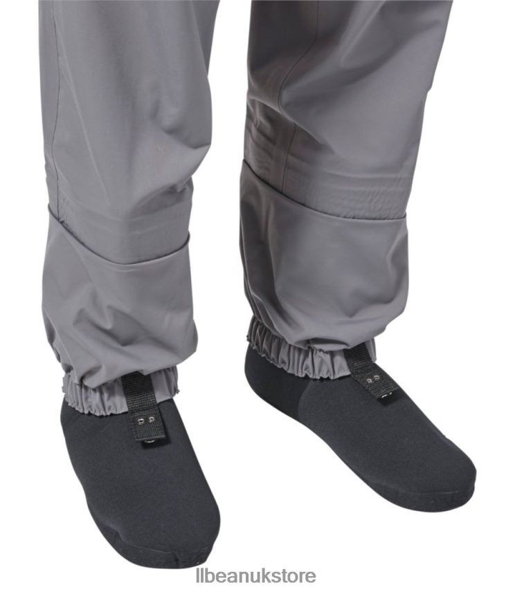 Fishing L.L.Bean Kennebec Stockingfoot Waders with Super Seam Mineral Gray/Asphalt Unisex 0VRR661342