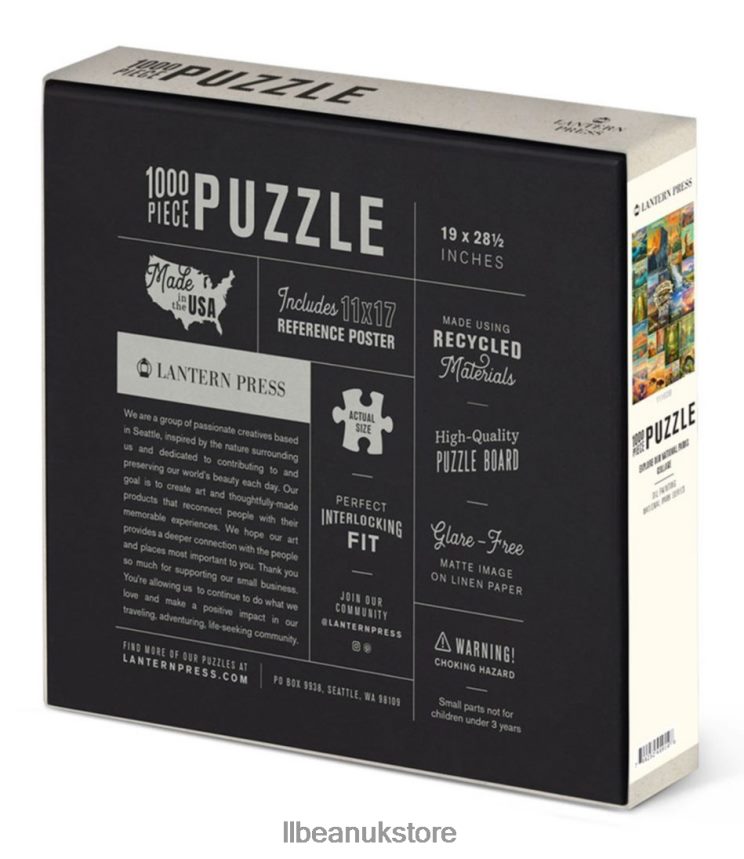 Games & Recreation L.L.Bean Explore Our National Parks Puzzle Multi Unisex 0VRR661712