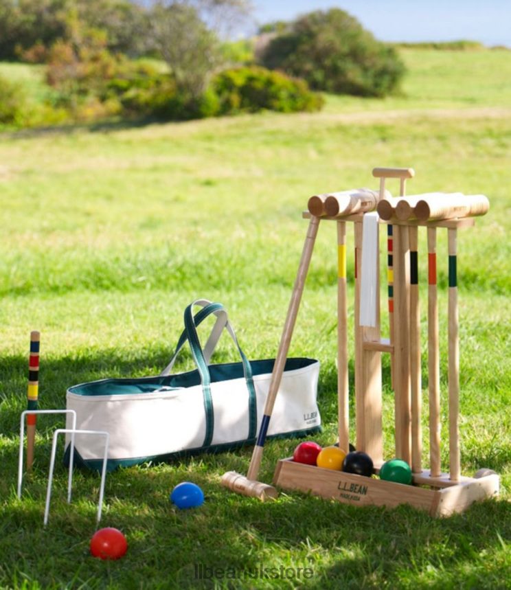 Games & Recreation L.L.Bean Maine Coast Croquet Boat and Tote Dark Green Unisex 0VRR661593