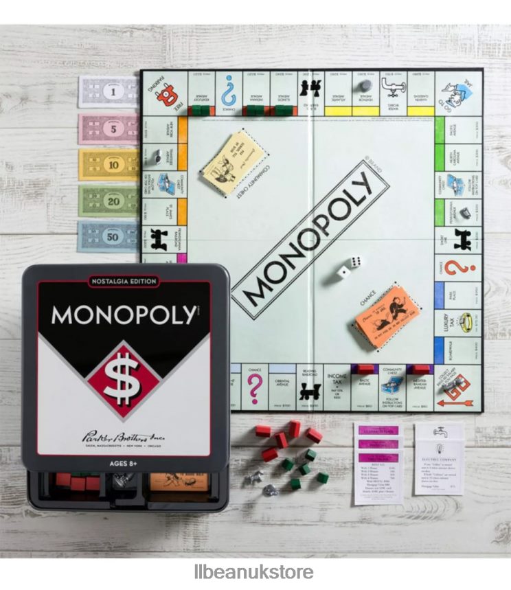 Games & Recreation L.L.Bean Monopoly Game Tin Multi Unisex 0VRR661853