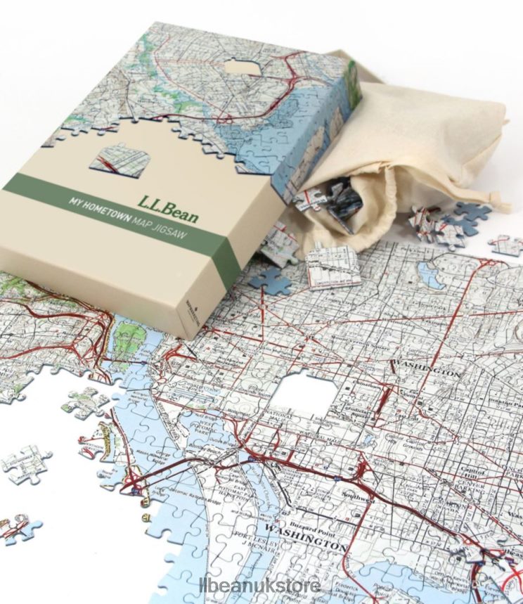 Games & Recreation L.L.Bean My Hometown Map Puzzle II Multi Unisex 0VRR661258