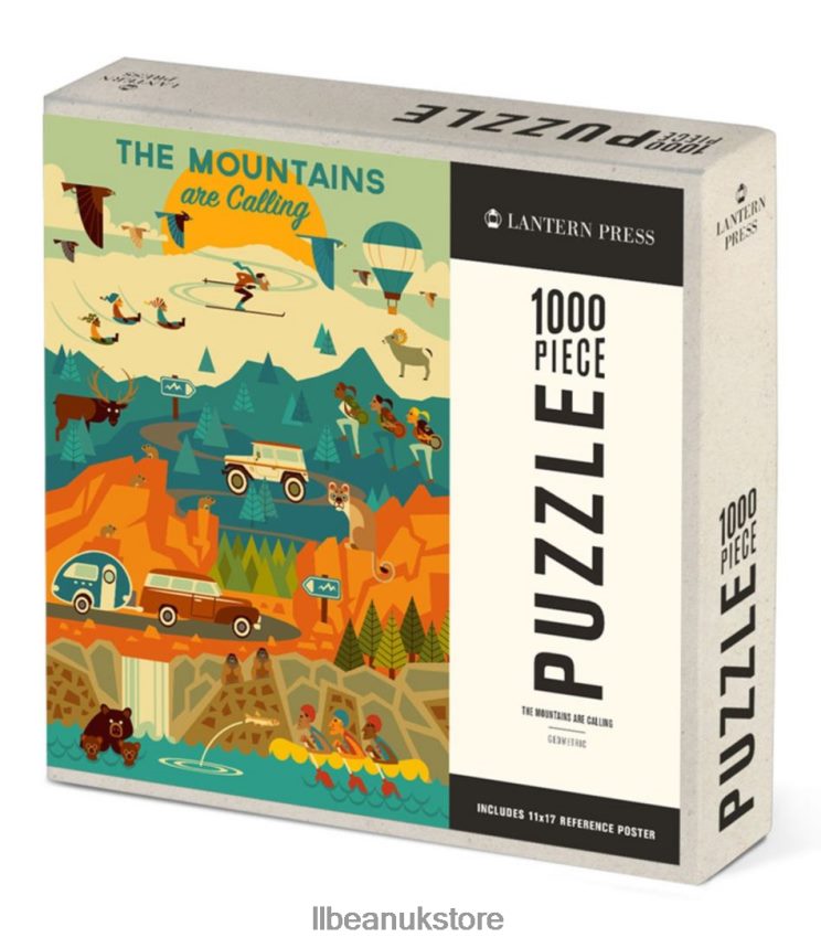 Games & Recreation L.L.Bean The Mountains Are Calling Puzzle Multi Unisex 0VRR661883