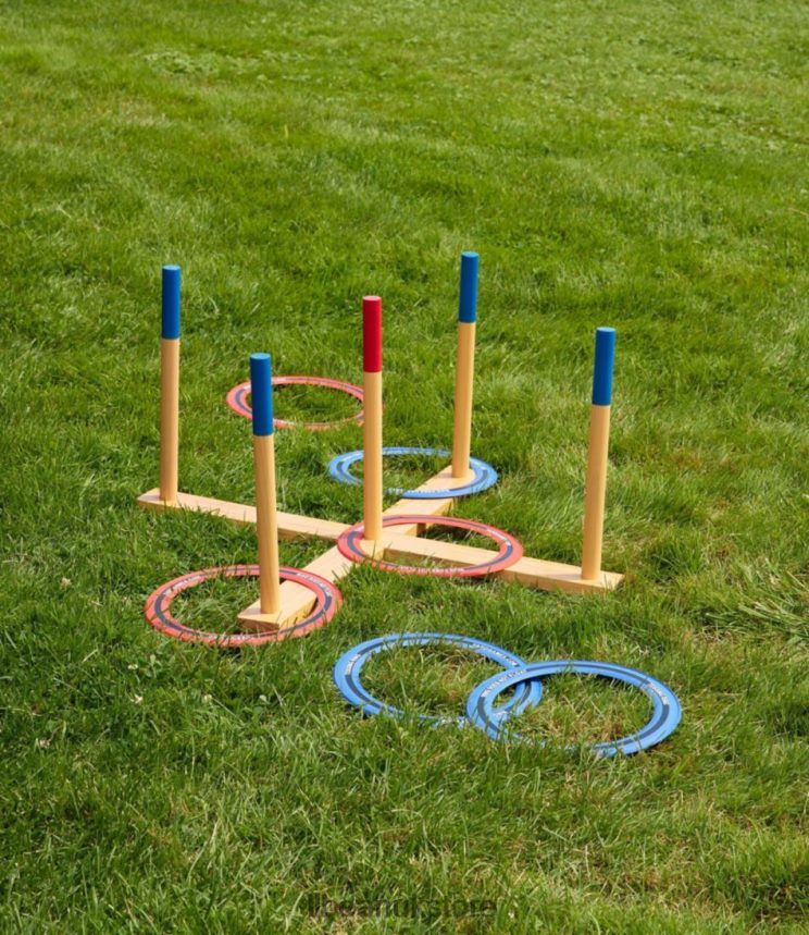 Games & Recreation L.L.Bean Yard Games Giant Ring Toss Wood Unisex 0VRR661435