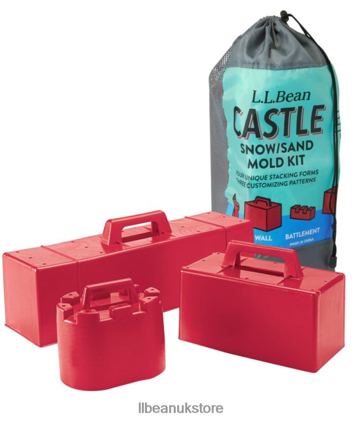 Games & Recreation L.L.Bean Castle Snow/Sand Mold Kit Red Unisex 0VRR661807