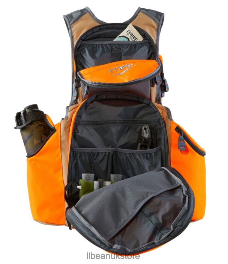 Outdoor Equipment L.L.Bean Technical Upland Vest Pack Tan/Hunter Orange Unisex 0VRR661269