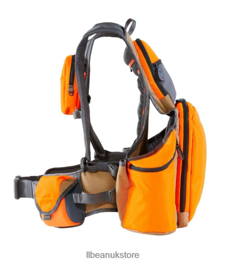 Outdoor Equipment L.L.Bean Technical Upland Vest Pack Tan/Hunter Orange Unisex 0VRR661269