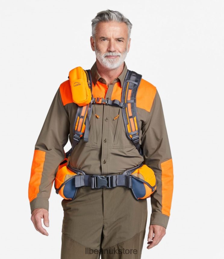 Outdoor Equipment L.L.Bean Technical Upland Vest Pack Tan/Hunter Orange Unisex 0VRR661269