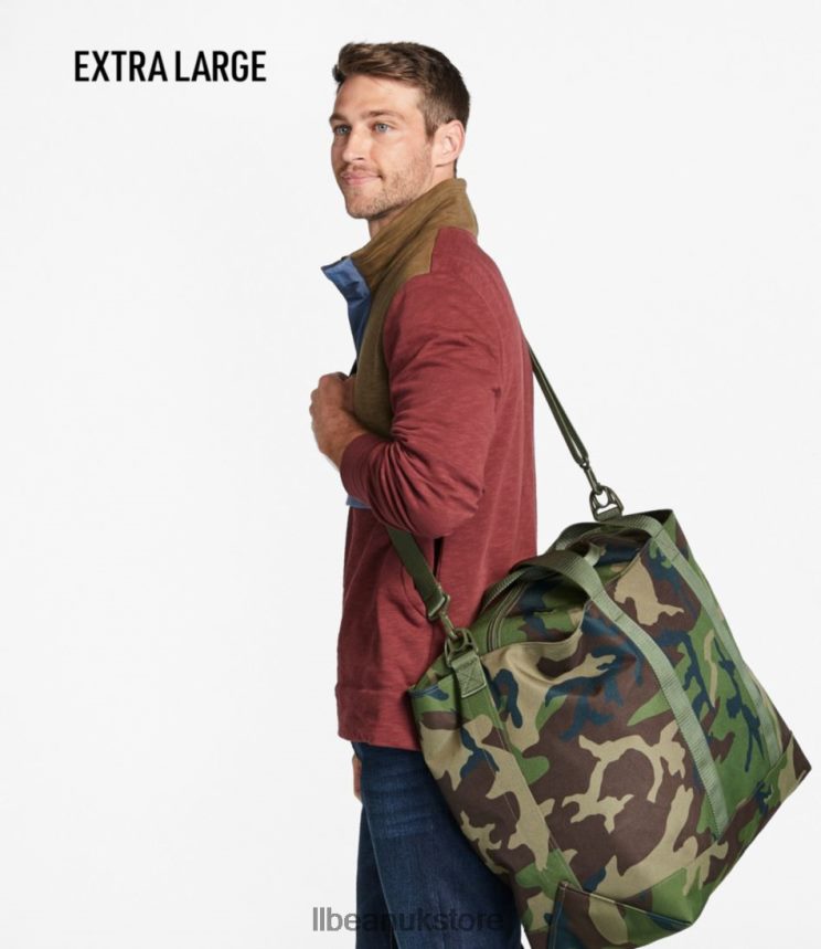 Outdoor Equipment L.L.Bean Zip Hunter's Tote Bag With Strap Gray Camo Unisex 0VRR661303