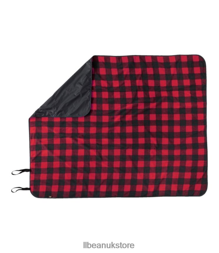 Outdoor Accessories L.L.Bean Waterproof Outdoor Blanket Plaid Peak Orange Buffalo Plaid Unisex 0VRR664037