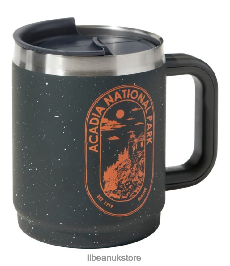 Outdoor Accessories L.L.Bean Double-Wall Enamel Camp Mug Shale Green/Acadia Unisex 0VRR664036