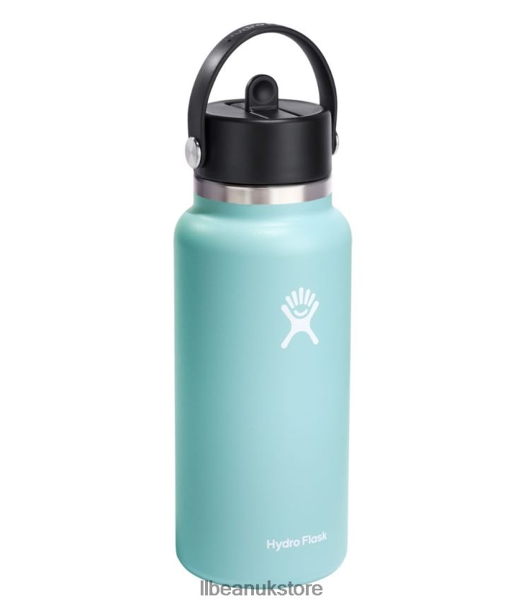 Outdoor Accessories L.L.Bean Hydro Flask Wide Mouth Water Bottle with Flex Straw Cap Black Unisex 0VRR667075