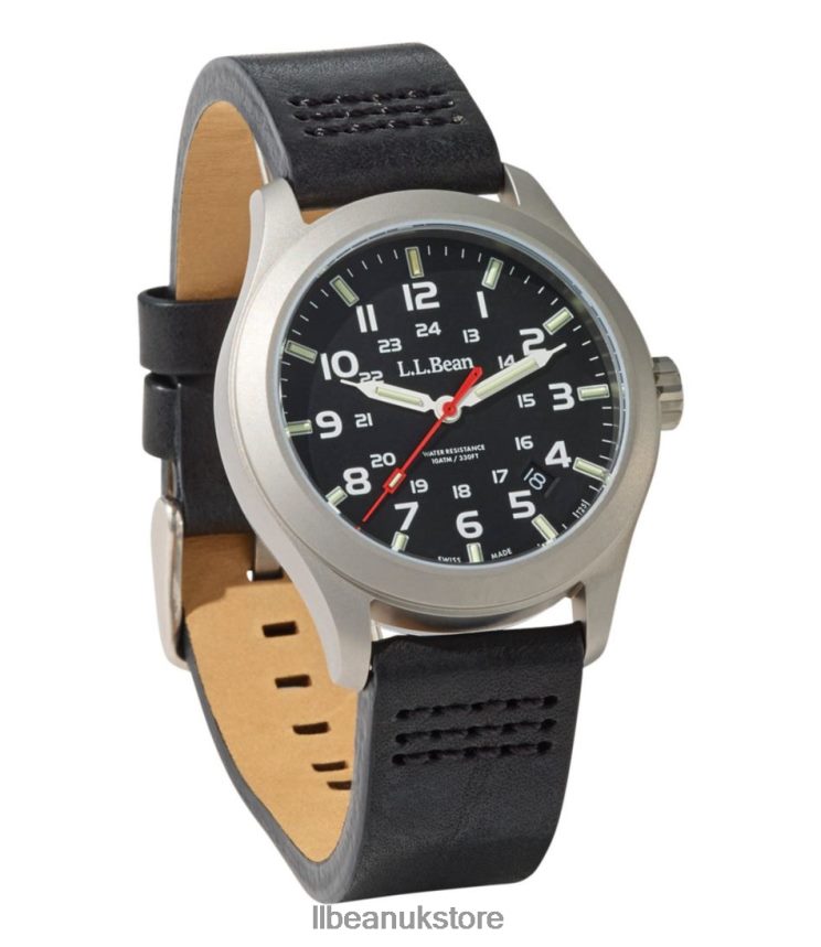 Outdoor Accessories L.L.Bean Casco Bay Self-Illuminating Field Watch. 40mm Black Unisex 0VRR661538
