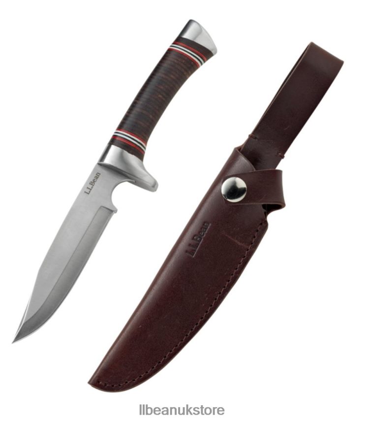 Outdoor Accessories L.L.Bean Stacked Leather Hunting Knife Brown Unisex 0VRR661290