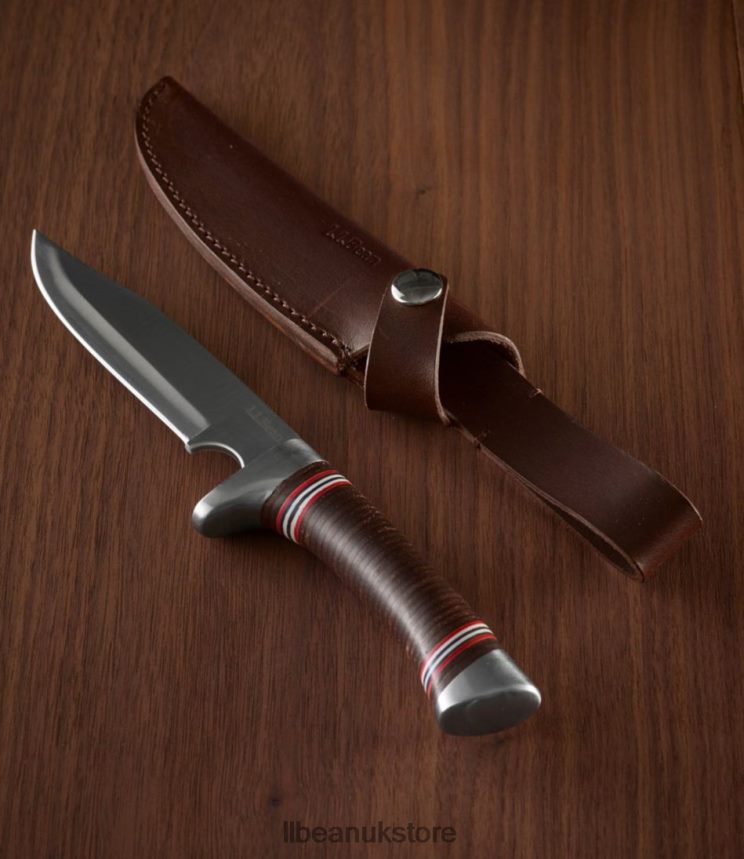 Outdoor Accessories L.L.Bean Stacked Leather Hunting Knife Brown Unisex 0VRR661290