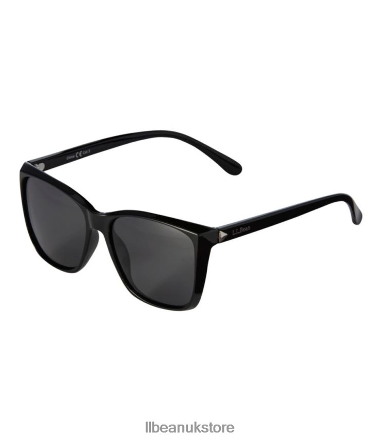 Outdoor Accessories L.L.Bean Bryson Polarized Sunglasses Shiny Black/Silver Unisex 0VRR66719