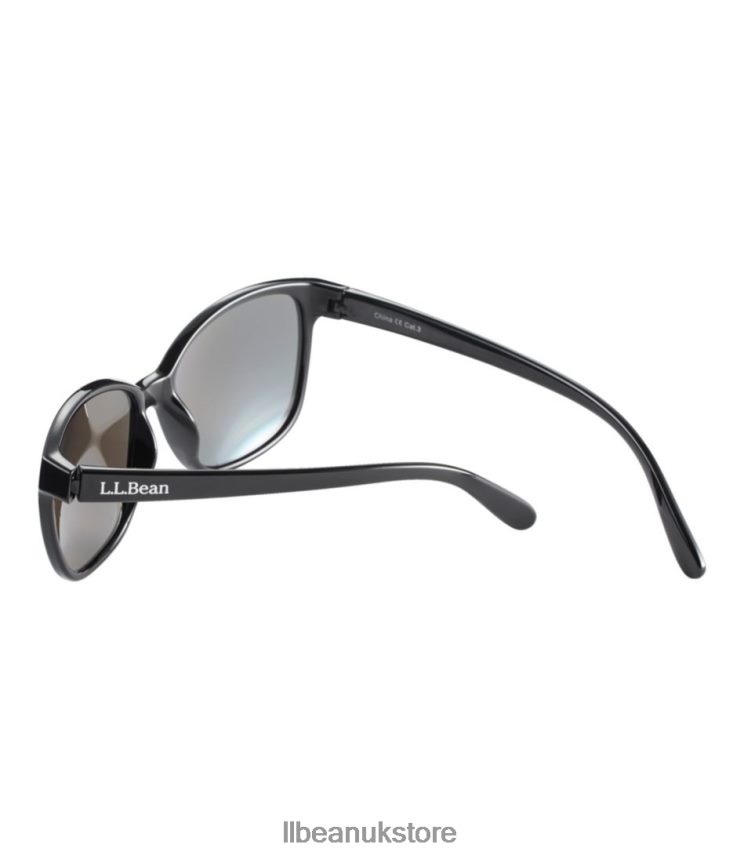 Outdoor Accessories L.L.Bean Camden With Hydroglare Polarized Sunglasses Shiny Black/Smoke with Blue Mirror Unisex 0VRR661622