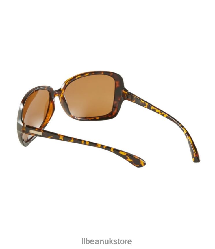 Outdoor Accessories L.L.Bean Newbury Polarized Sunglasses Shiny Demi/Brown Unisex 0VRR66798