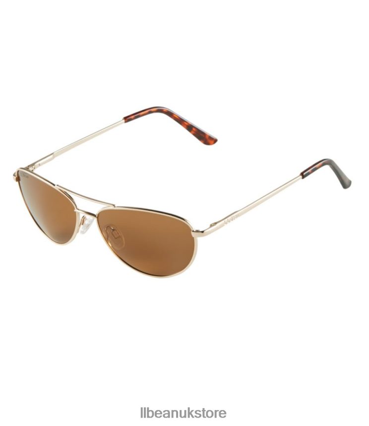 Outdoor Accessories L.L.Bean Rye Polarized Sunglasses Gold/Brown Unisex 0VRR661761