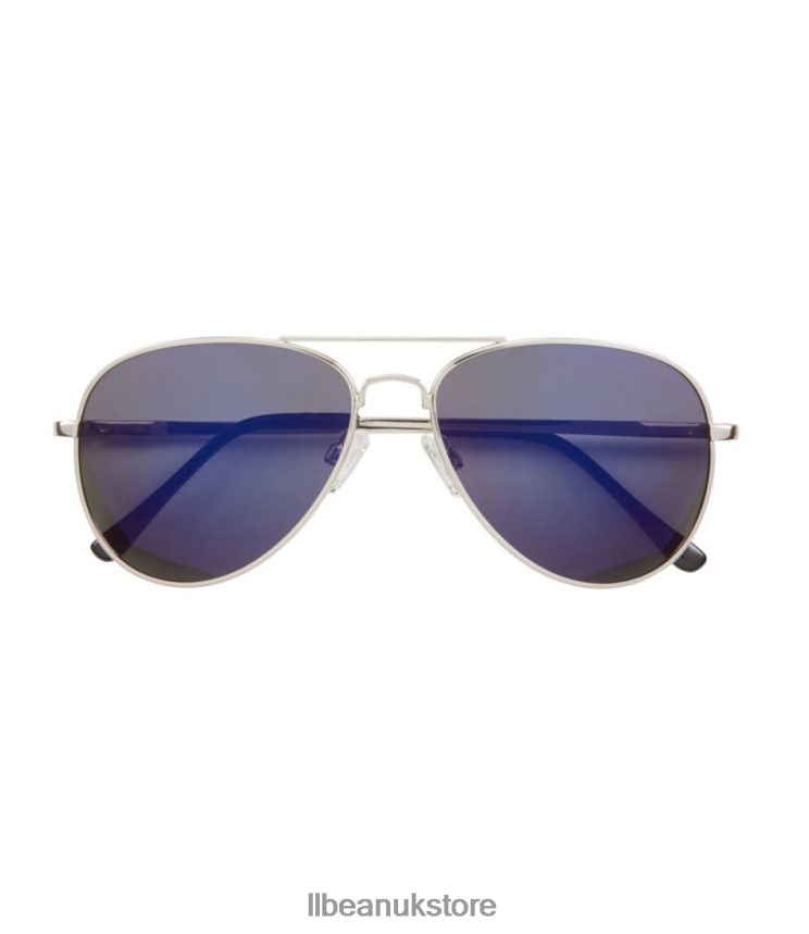 Outdoor Accessories L.L.Bean Seapoint Polarized Sunglasses Silver/Smoke with Blue Mirror Unisex 0VRR663425