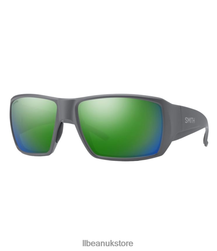 Outdoor Accessories L.L.Bean Smith Guide Choice Extra Large ChromaPop Polarized Mirror Sunglasses Matte Cement/Polarized Green Mirror Unisex 0VRR66817