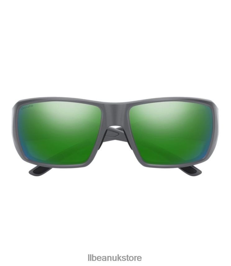 Outdoor Accessories L.L.Bean Smith Guide Choice Extra Large ChromaPop Polarized Mirror Sunglasses Matte Cement/Polarized Green Mirror Unisex 0VRR66817