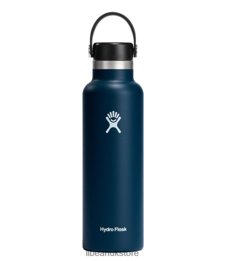 Outdoor Accessories L.L.Bean Hydro Flask Standard Mouth Water Bottle with Flex Cap Indigo Unisex 0VRR666162
