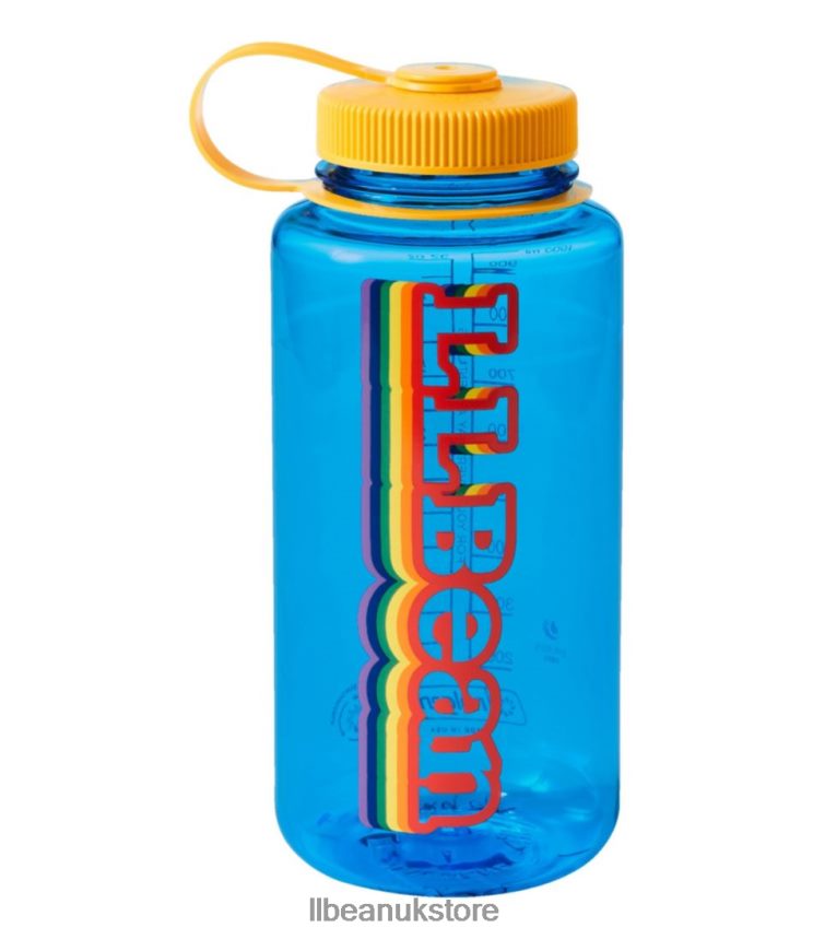 Outdoor Accessories L.L.Bean Nalgene Sustain Wide Mouth Water Bottle with Pride Logo Slate Blue Unisex 0VRR661499