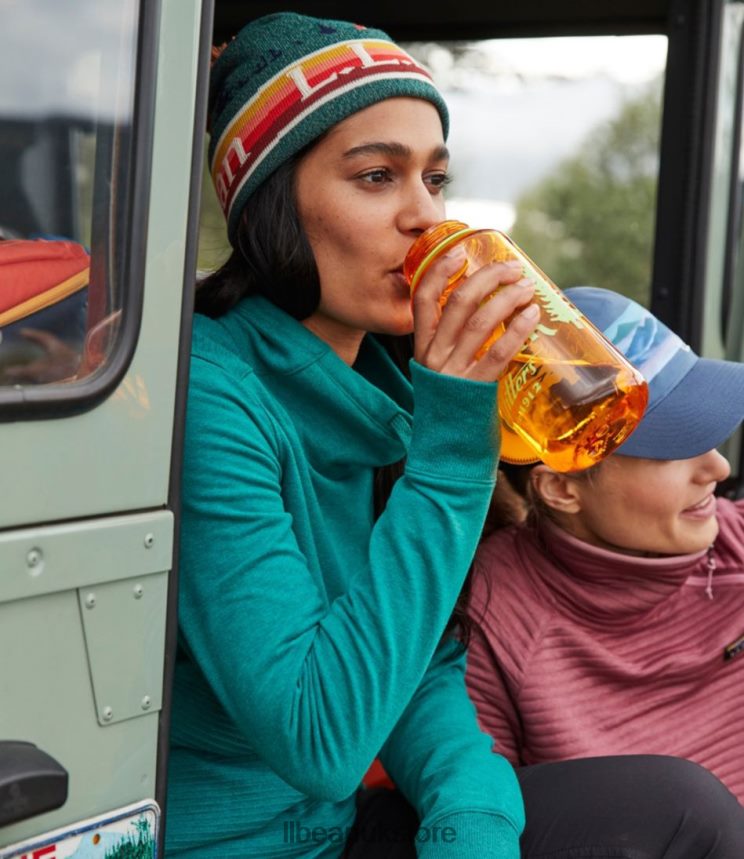 Outdoor Accessories L.L.Bean Nalgene Sustain Wide Mouth Water Bottle with Print Clementine/Outfitter Unisex 0VRR667226