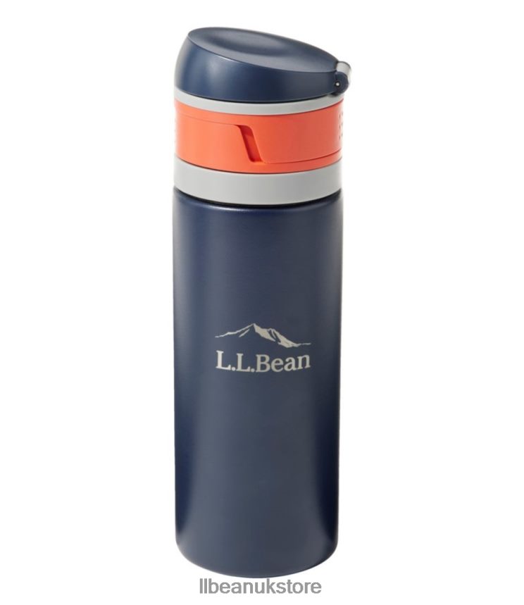 Outdoor Accessories L.L.Bean Pop-Top Insulated Bottle Carbon Navy Unisex 0VRR664086