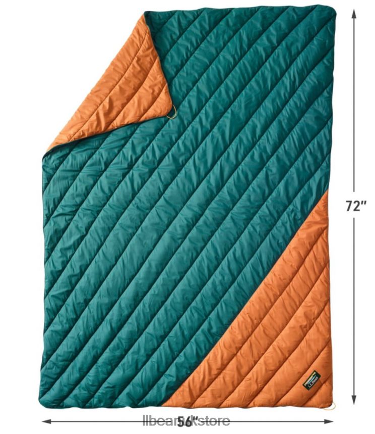 Outdoor Equipment L.L.Bean Mountain Classic Camp Blanket Canyon Copper/Spruce Unisex 0VRR661263