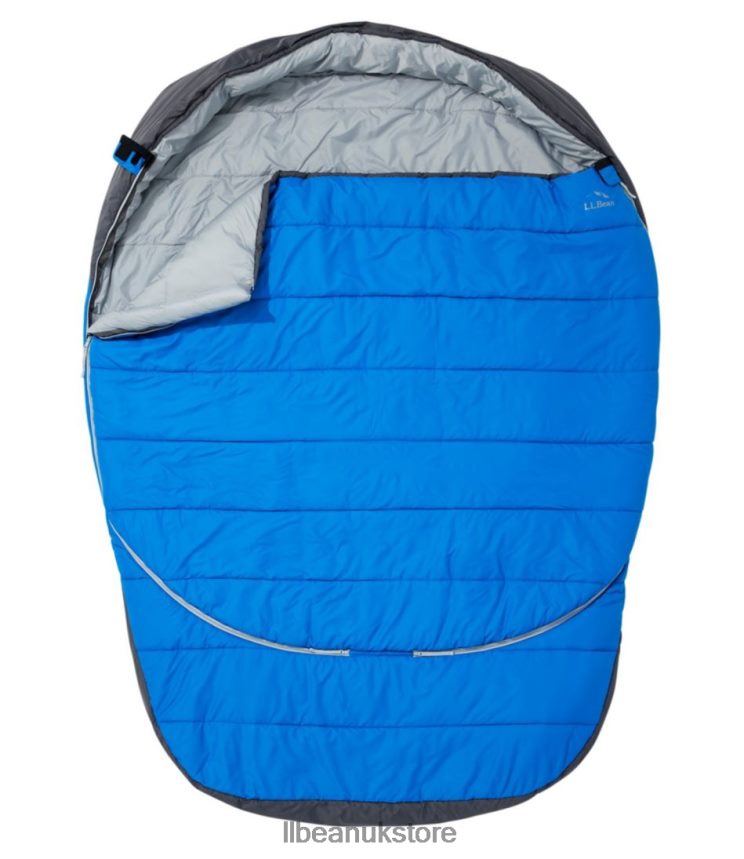 Outdoor Equipment L.L.Bean Adventure Sleeping Bag 30 Double Crisp Lapis Unisex 0VRR661418