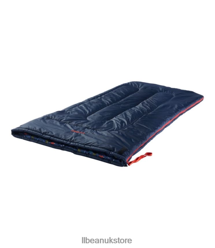 Outdoor Equipment L.L.Bean Cotton-Blend Camp Sleeping Bag Navy Sunrise Unisex 0VRR665260
