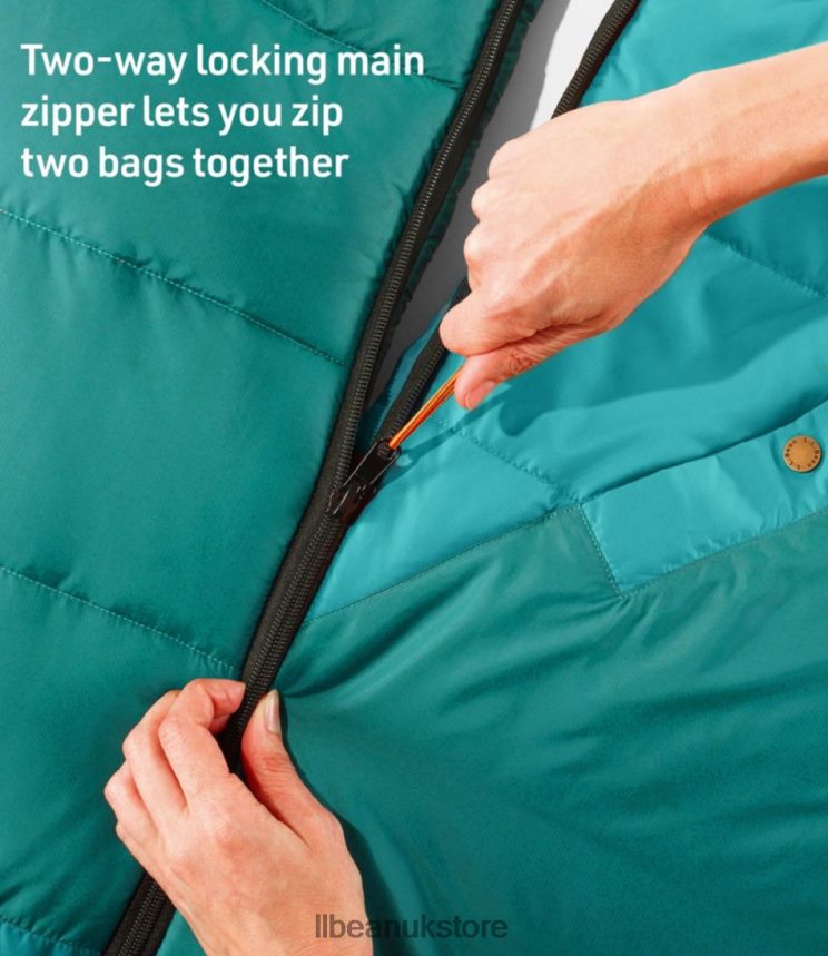 Outdoor Equipment L.L.Bean Mountain Classic Camp Sleeping Bag Deep Olive/Adobe Orange Unisex 0VRR663921