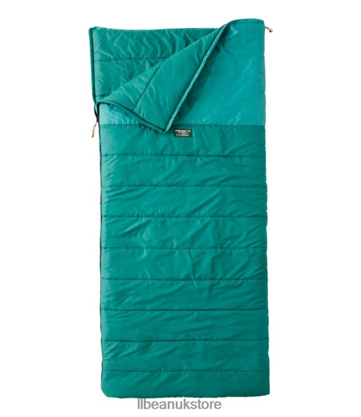 Outdoor Equipment L.L.Bean Mountain Classic Camp Sleeping Bag Warm Teal/Blue Green Unisex 0VRR661355