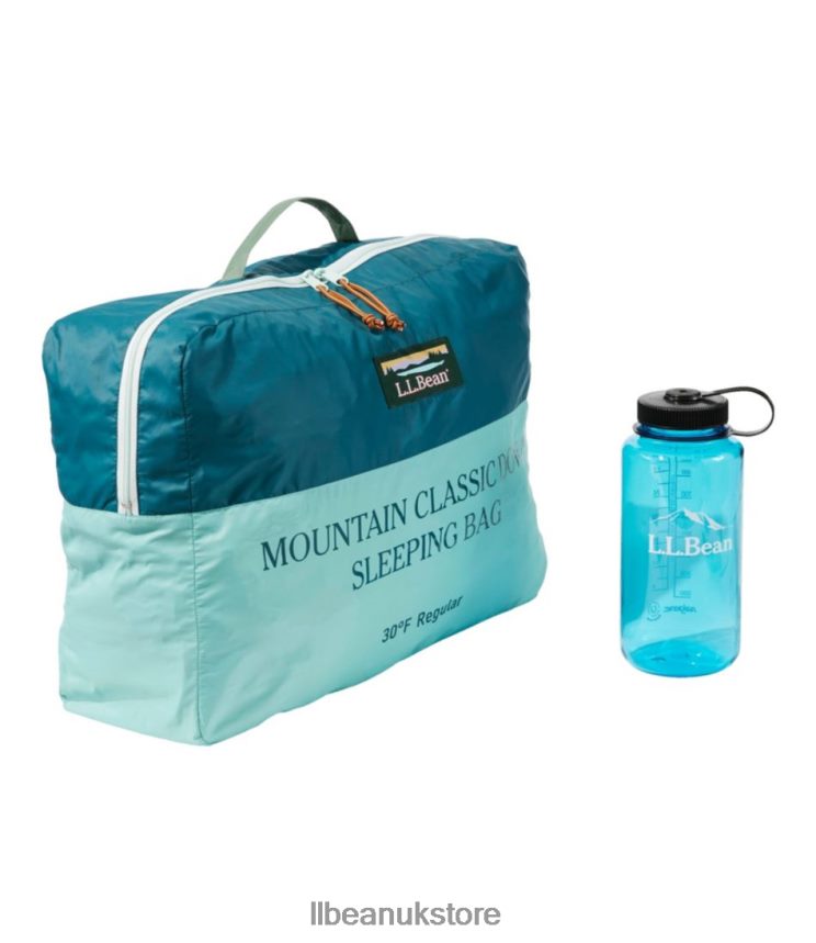 Outdoor Equipment L.L.Bean Mountain Classic Down Camp Sleeping Bag Deep Turquoise/Ocean Teal Unisex 0VRR663984