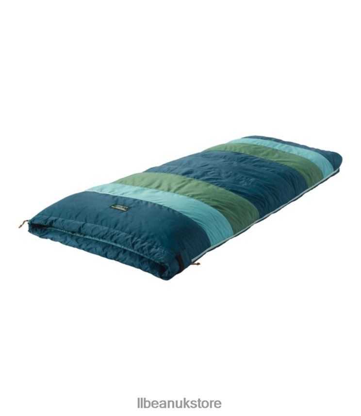 Outdoor Equipment L.L.Bean Mountain Classic Down Camp Sleeping Bag Kelp Green/Saddle Unisex 0VRR661506